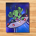 Space Puppy Original Art Print