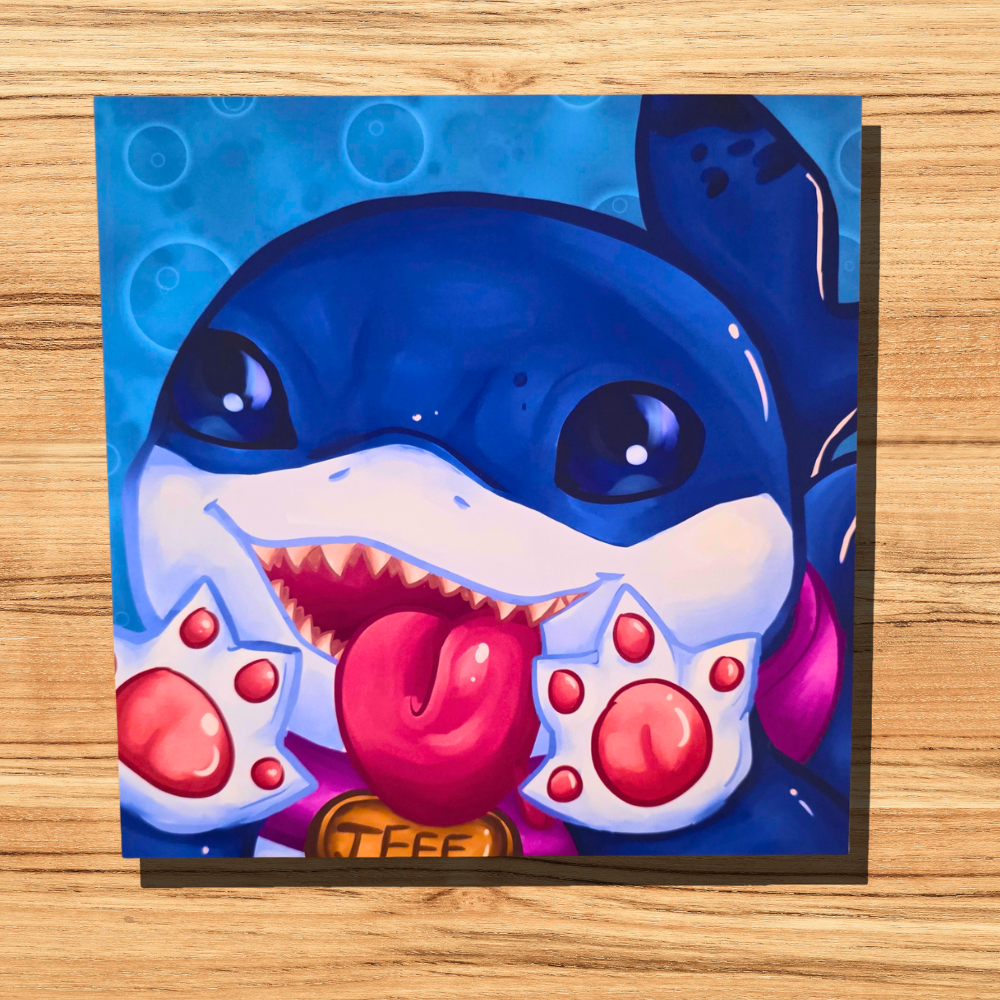 Jeff the Land Shark Square Poster